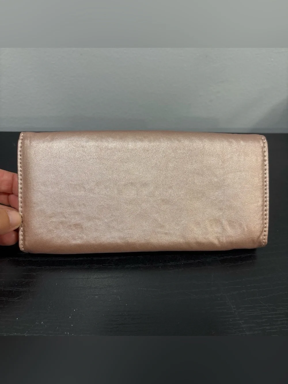 Kipling Metallic Rose Gold Wallet unused card holder women’s